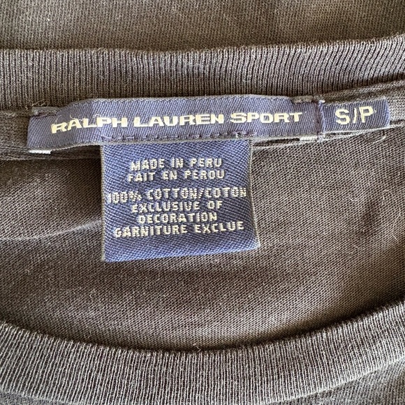 Ralph Lauren Sport Black 3/4 Sleeve Shirt | Size Small - Picture 3 of 3